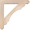 Ekena Millwork Olympic Arts and Crafts Smooth Bracket w/ Offset Brace, Douglas Fir, 5 1/2"W x 28"D x 28"H BKT0604X28X28OLY03SDF - alternate 4
